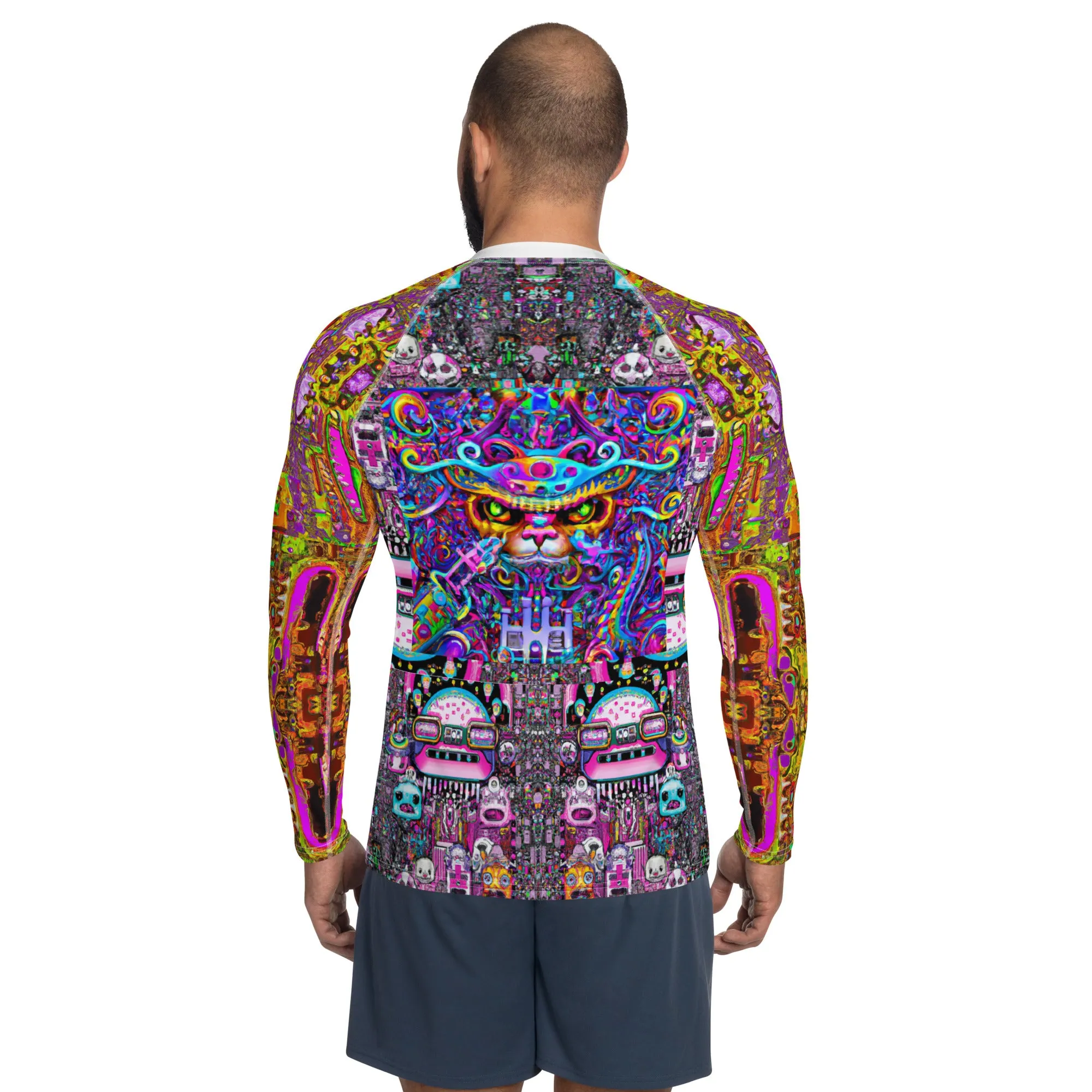 1 Men's Rash Guard - Curious Boogie Person