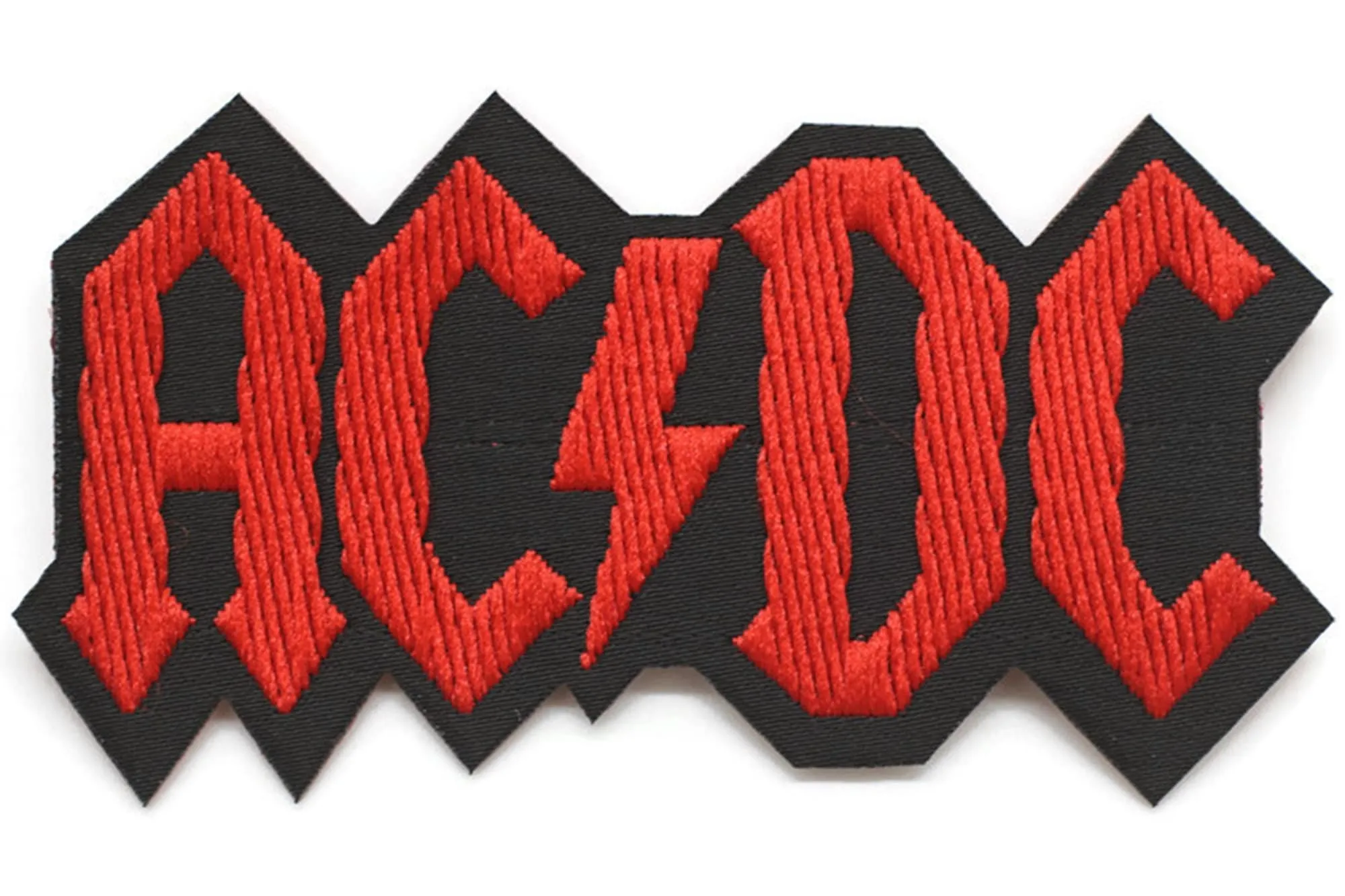 10 Pcs AC/DC Patch 2.6 Inch Iron On Patch Embroidery, Custom Patch, High Quality Sew On Badge for Denim, Sew On Patch, Applique