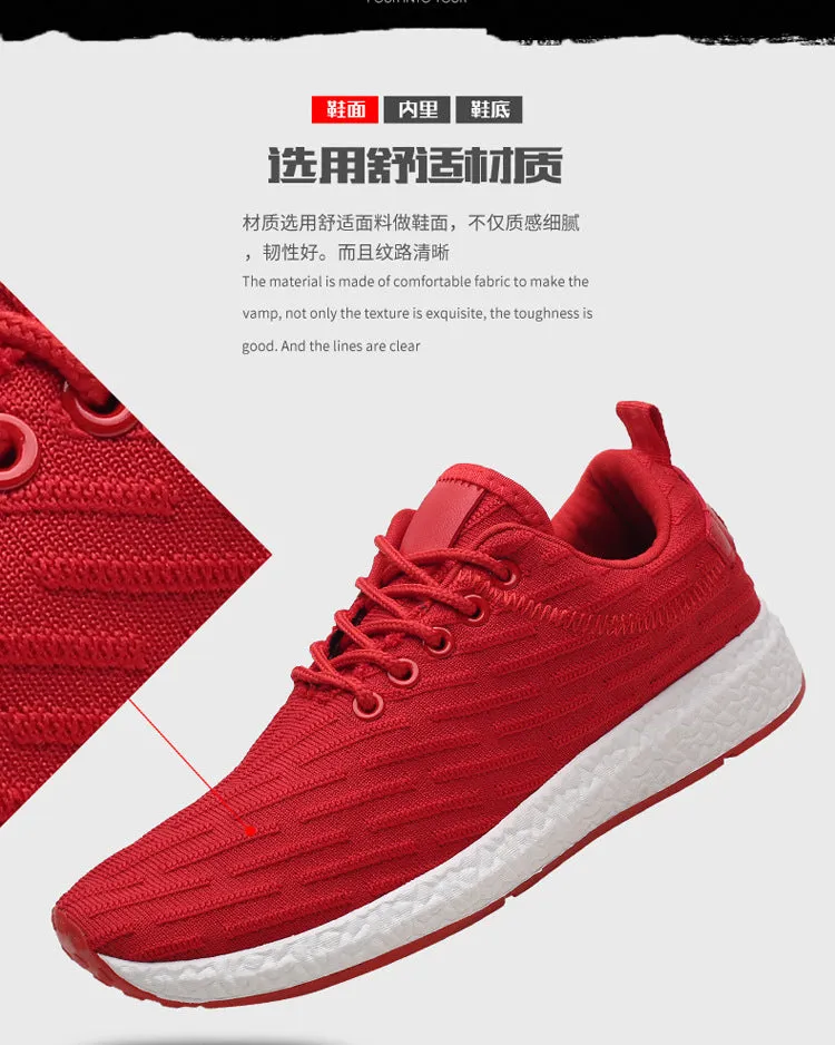 2024 spring and summer breathable net deodorant men's shoes casual shoes Korean youth students wild fly woven sports shoes