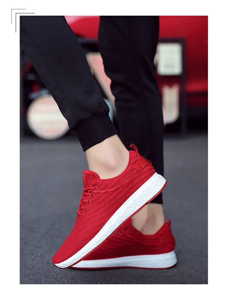 2024 spring and summer breathable net deodorant men's shoes casual shoes Korean youth students wild fly woven sports shoes