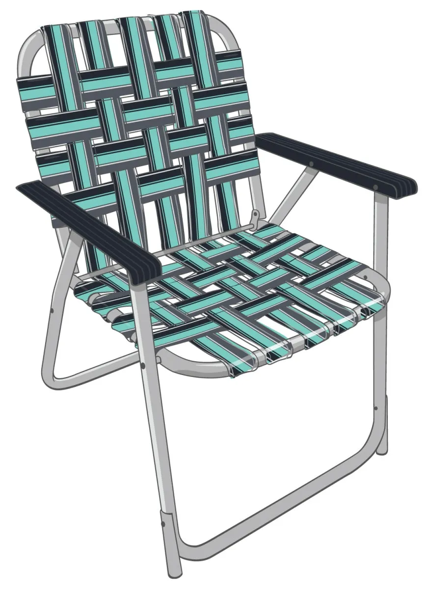 9706.3019 Backtrack Fezz Chair, Navy & Mint