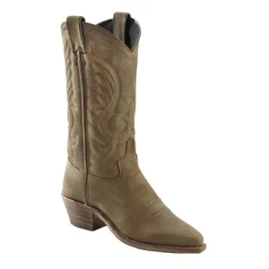 ABILENE WOMEN'S BROWN LONGHORN SNIP TOE WESTERN BOOT - 9036