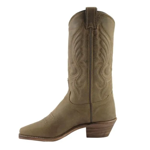 ABILENE WOMEN'S BROWN LONGHORN SNIP TOE WESTERN BOOT - 9036