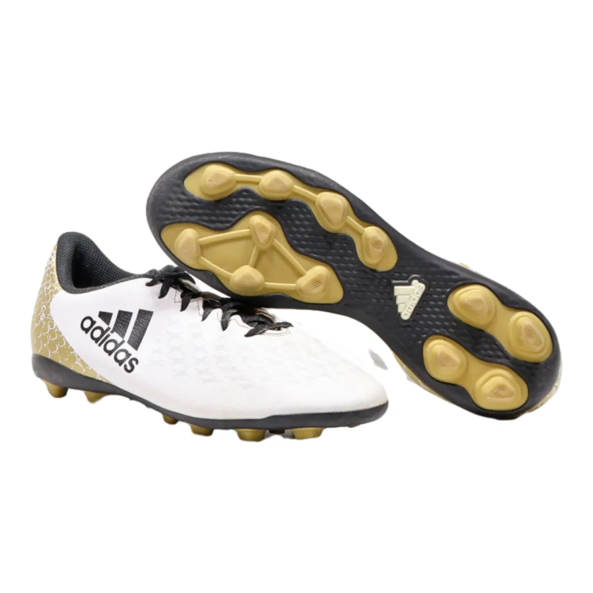 ADIDAS Football Boots White Leather Mens UK 5