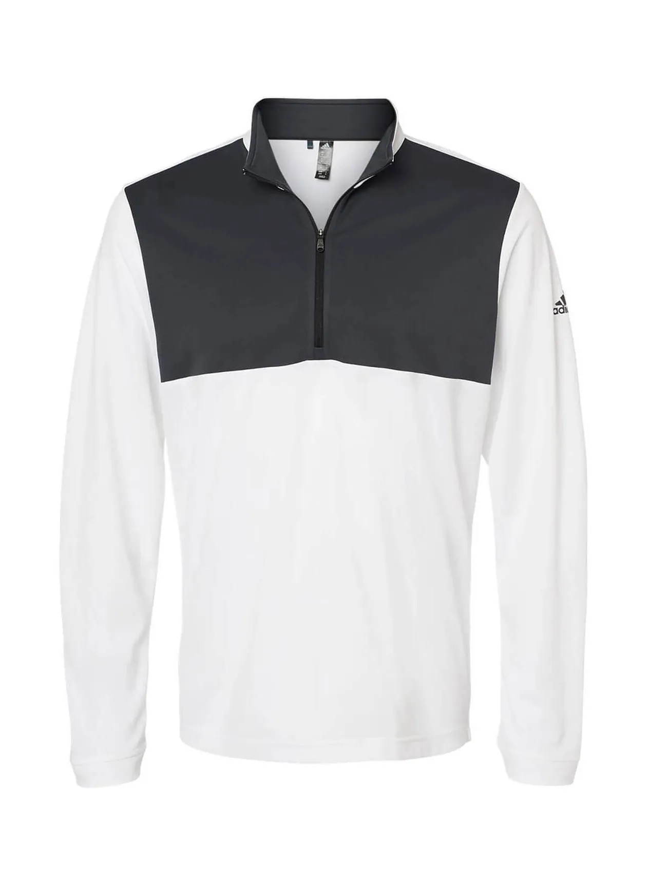 Adidas Men&#x27;s White / Carbon Adidas  Lightweight Quarter-Zip A280