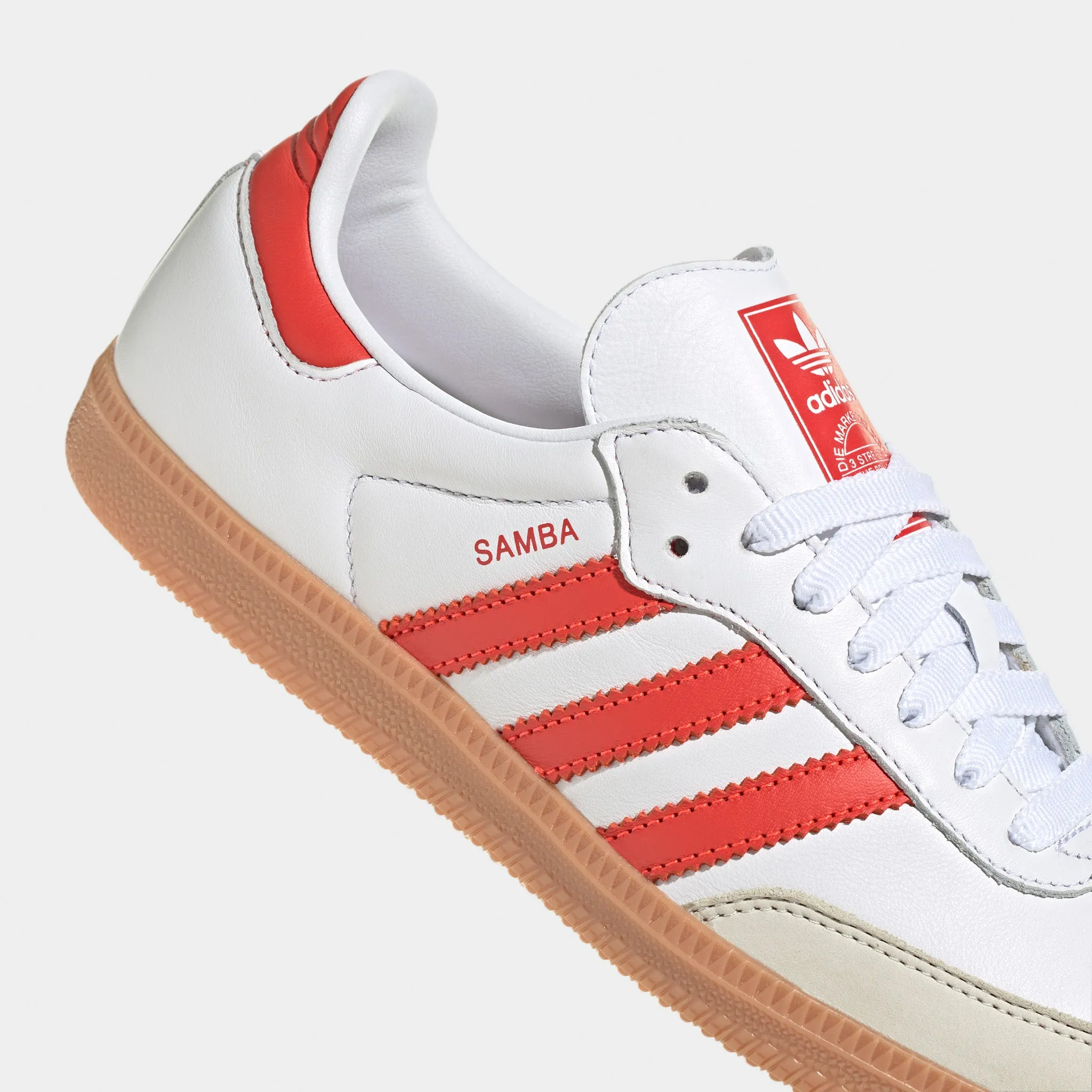 adidas Originals Women's Samba OG White / Solar Red - Off White