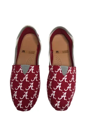 Alabama Rolling Tide Burgundy Sneaker Flat Shoes Women's (Size: M)