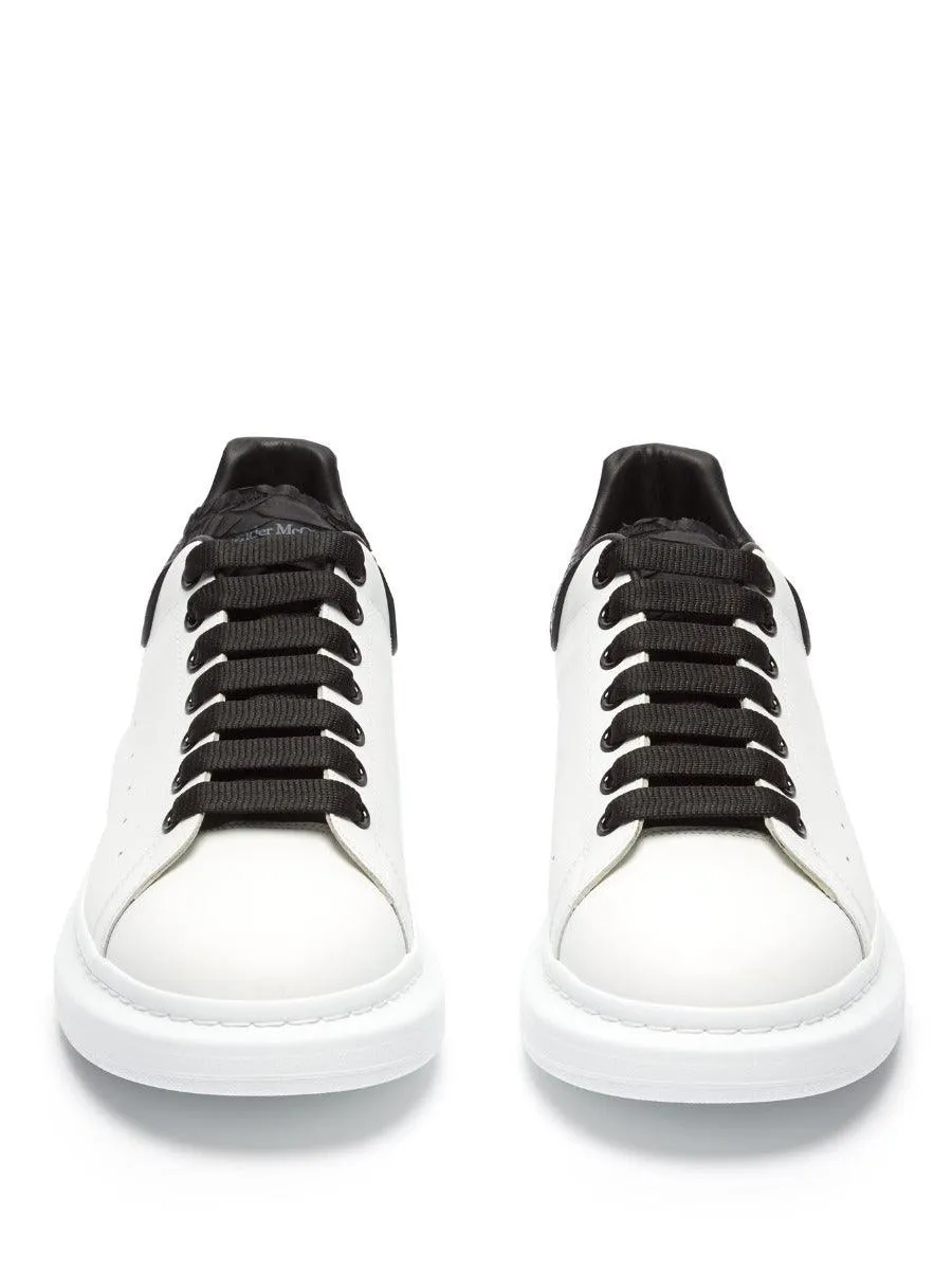 Alexander Mcqueen Leather Platform Sneakers-White