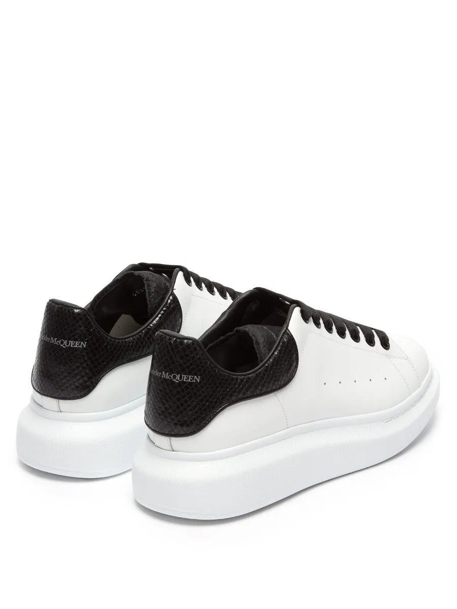 Alexander Mcqueen Leather Platform Sneakers-White