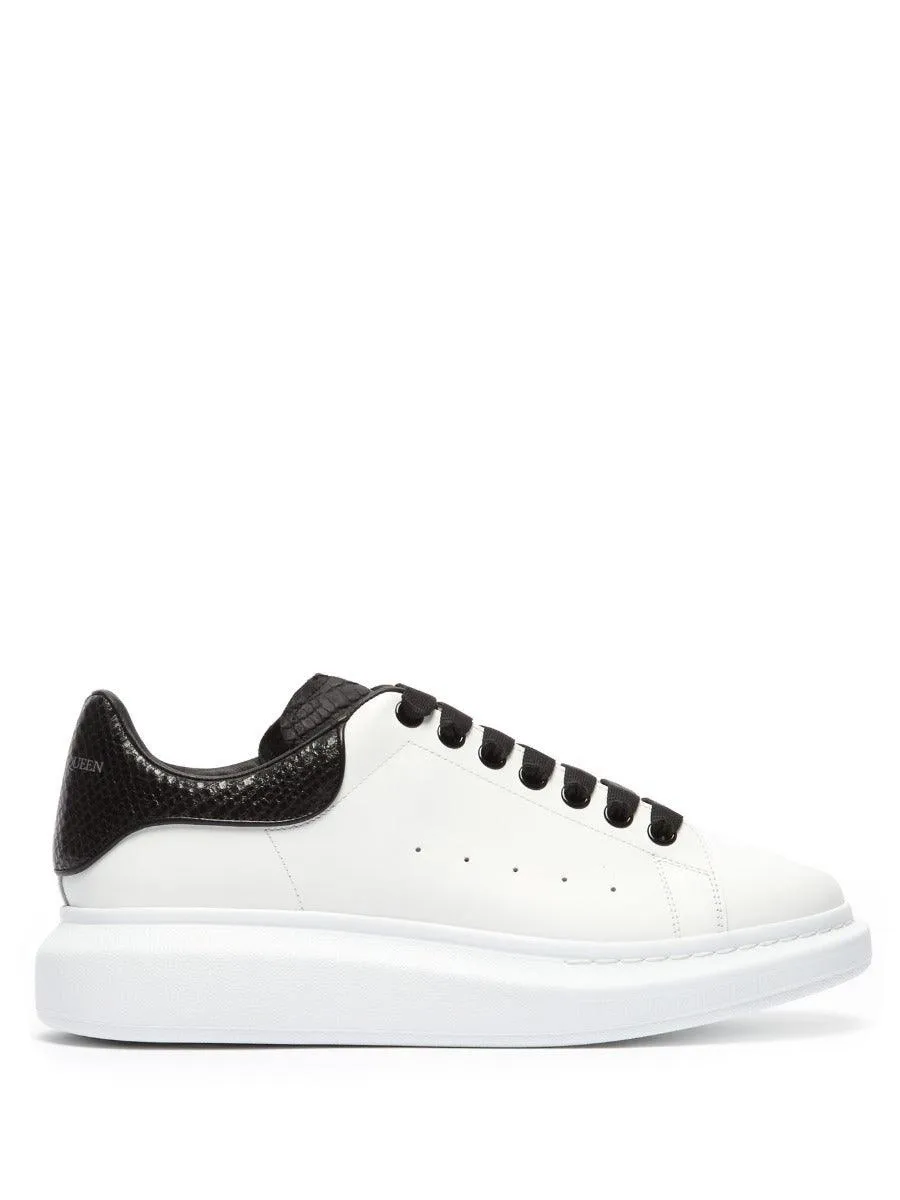 Alexander Mcqueen Leather Platform Sneakers-White