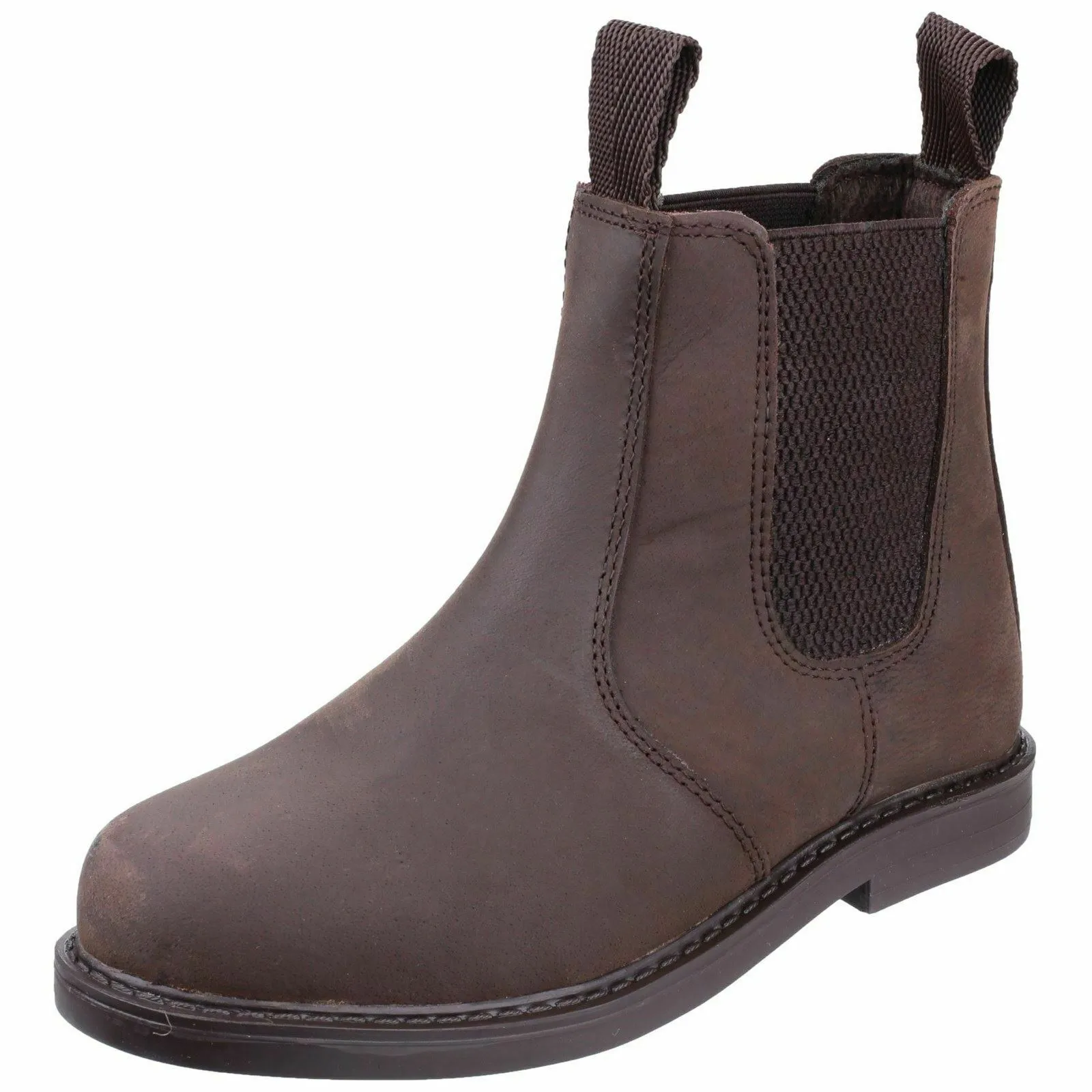 Amblers Childrens/Kids Pull On Leather Ankle Boots