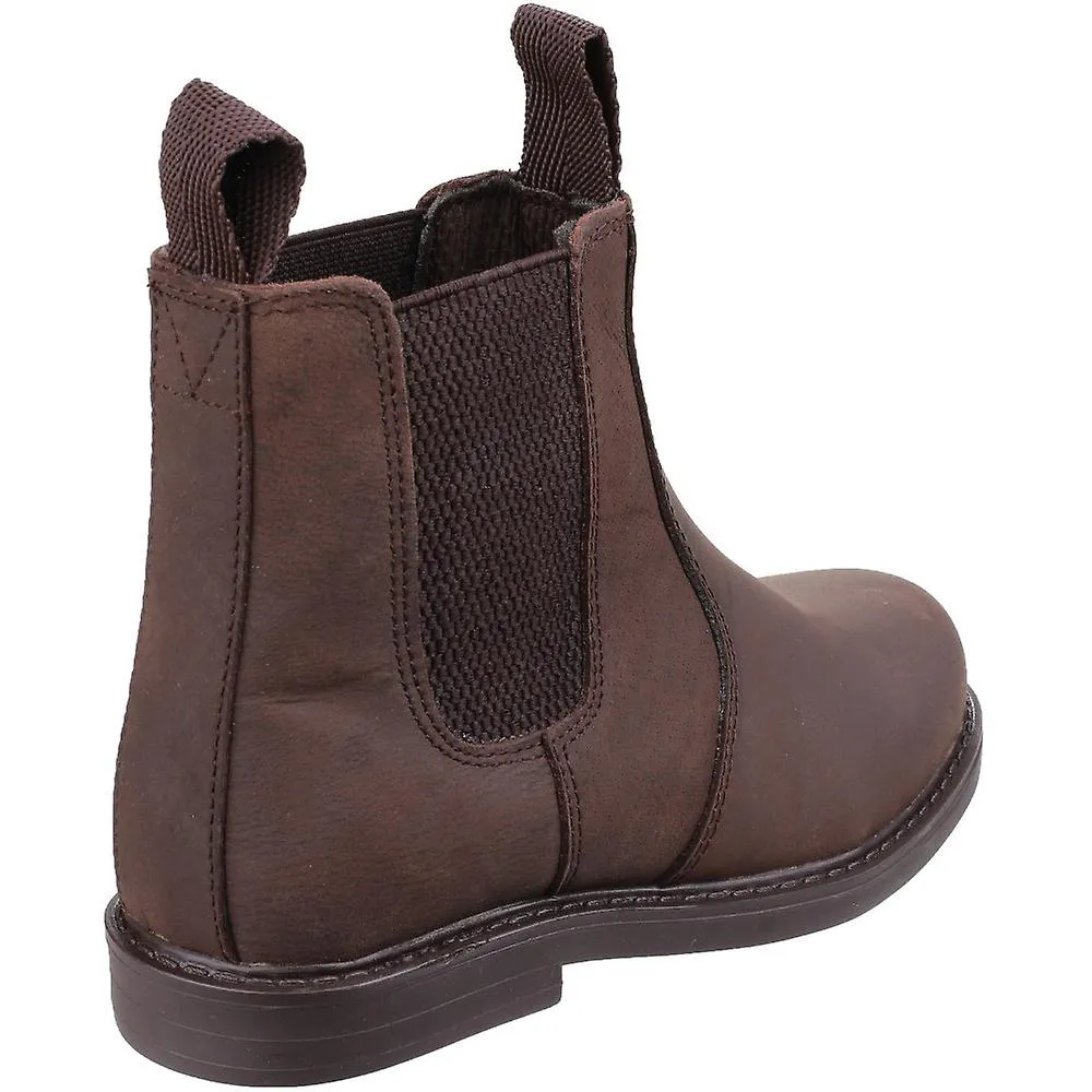 Amblers Childrens/Kids Pull On Leather Ankle Boots