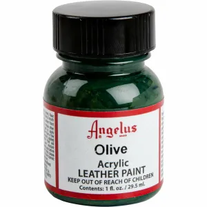 Angelus Acrylic Paint Olive #272 29Ml Use On Leather, Vinyl Or Fabric