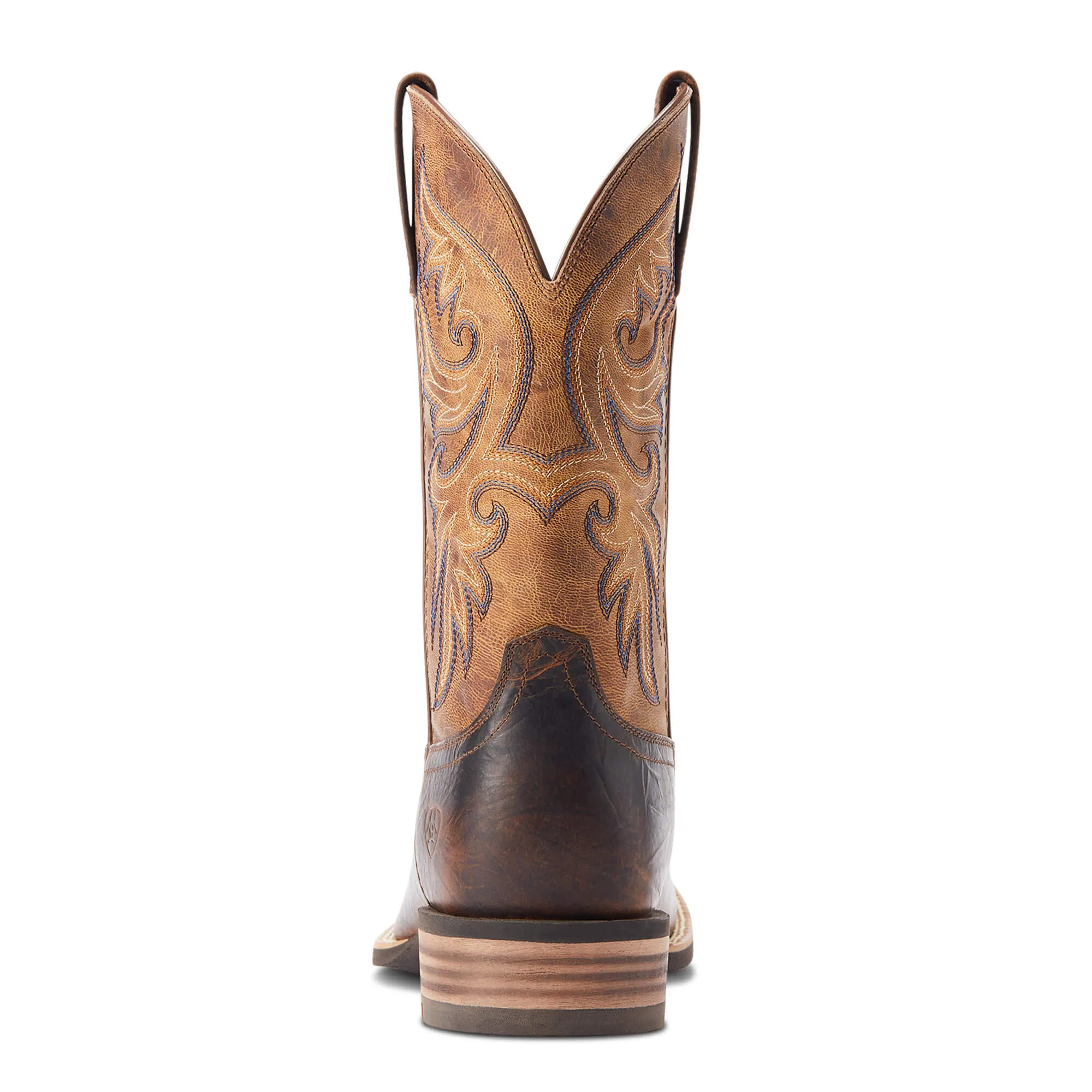 Ariat Bartop Brown Broad Square Toe Slingshot Western Boots for Men