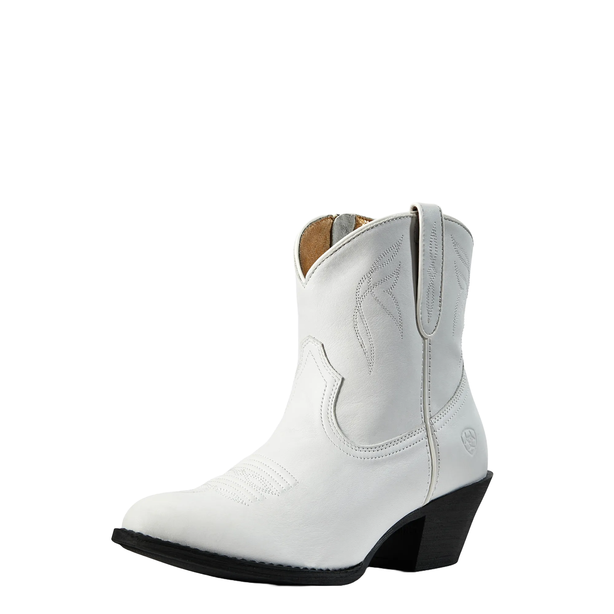 Ariat Ladies Darlin White Leather Western Bootie 10029754