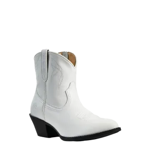 Ariat Ladies Darlin White Leather Western Bootie 10029754