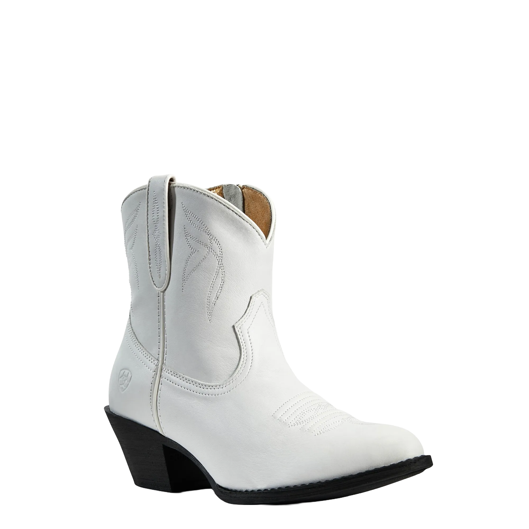 Ariat Ladies Darlin White Leather Western Bootie 10029754