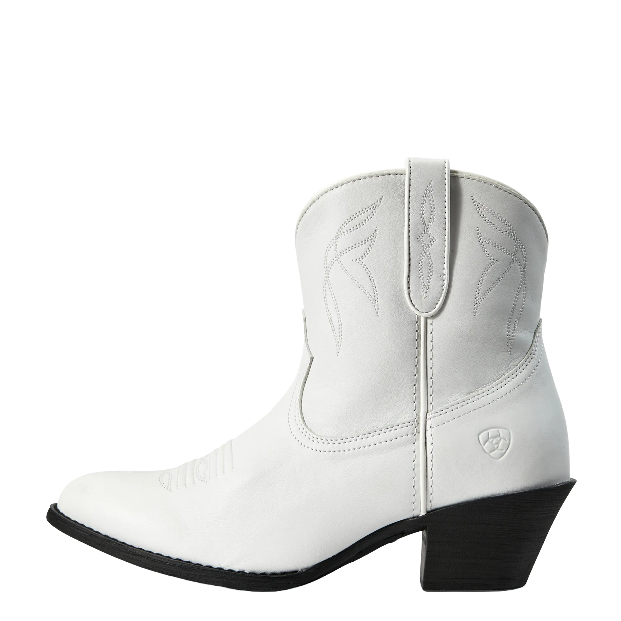 Ariat Ladies Darlin White Leather Western Bootie 10029754