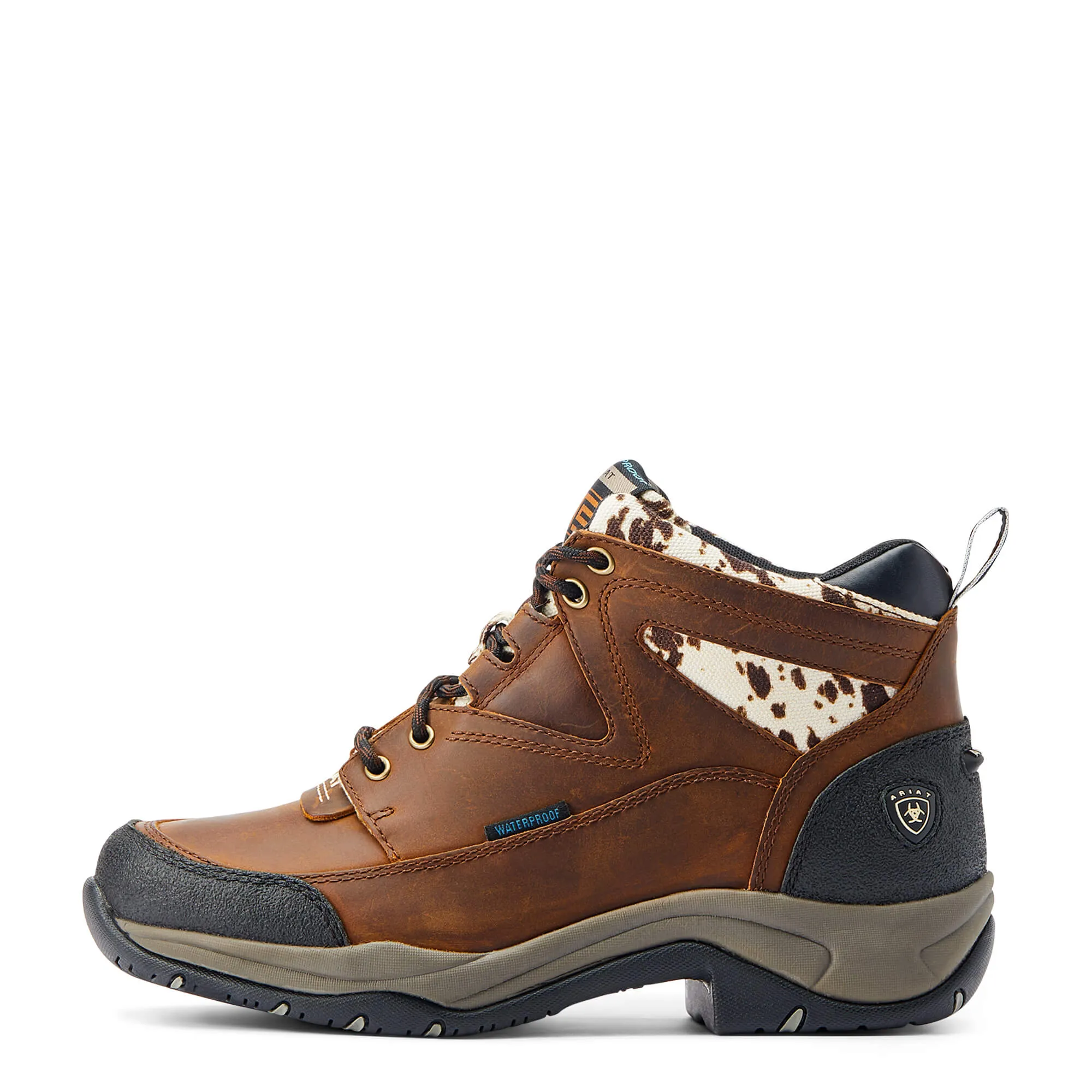 Ariat Women's Cow Print Terrain Waterproof Boot