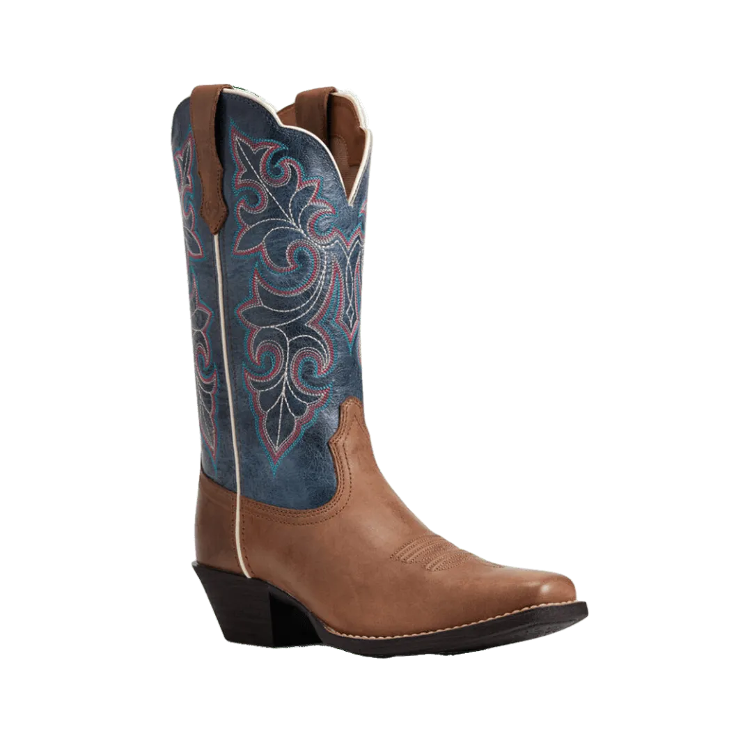 Ariat Women's Round Up Storming Brown Square Toe Boot