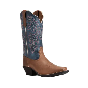 Ariat Women's Round Up Storming Brown Square Toe Boot