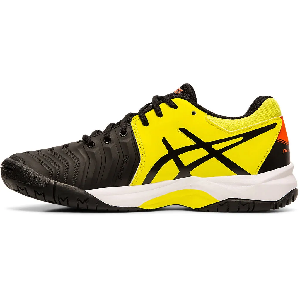 Asics Gel Resolution 7 GS Black Yellow Juniors Tennis Shoes