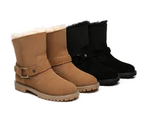 AUSTRALIAN SHEPHERD® UGG Boots Women Sheepskin Wool Mid Calf Sarah