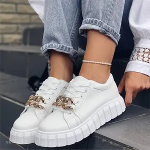 Back to school lovevop   Women Autumn Fashion Lace Up Sneakers Ladies New Platform Casual Sports Shoes Female Original Breathable Shoes Plus Size 43