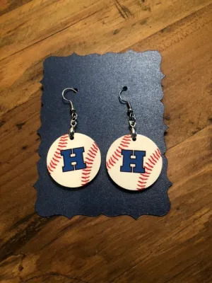 Baseball Earrings