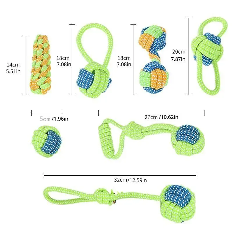 Bite Resistant Rope Knot 7pcs  Set