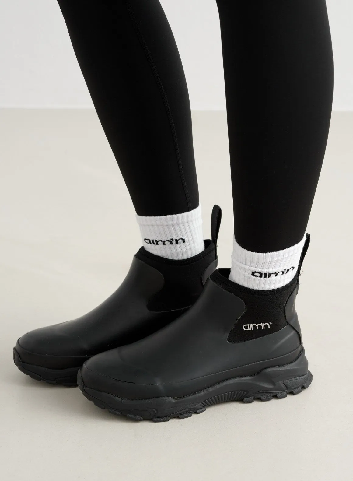 Black Fusion Rain Boot