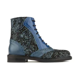 Brick Lane Boots - Blue Multi