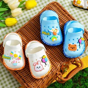 Cartoon Sandals: Kids Non-Slip Beach Slippers, Quick Drying Soft Shoes