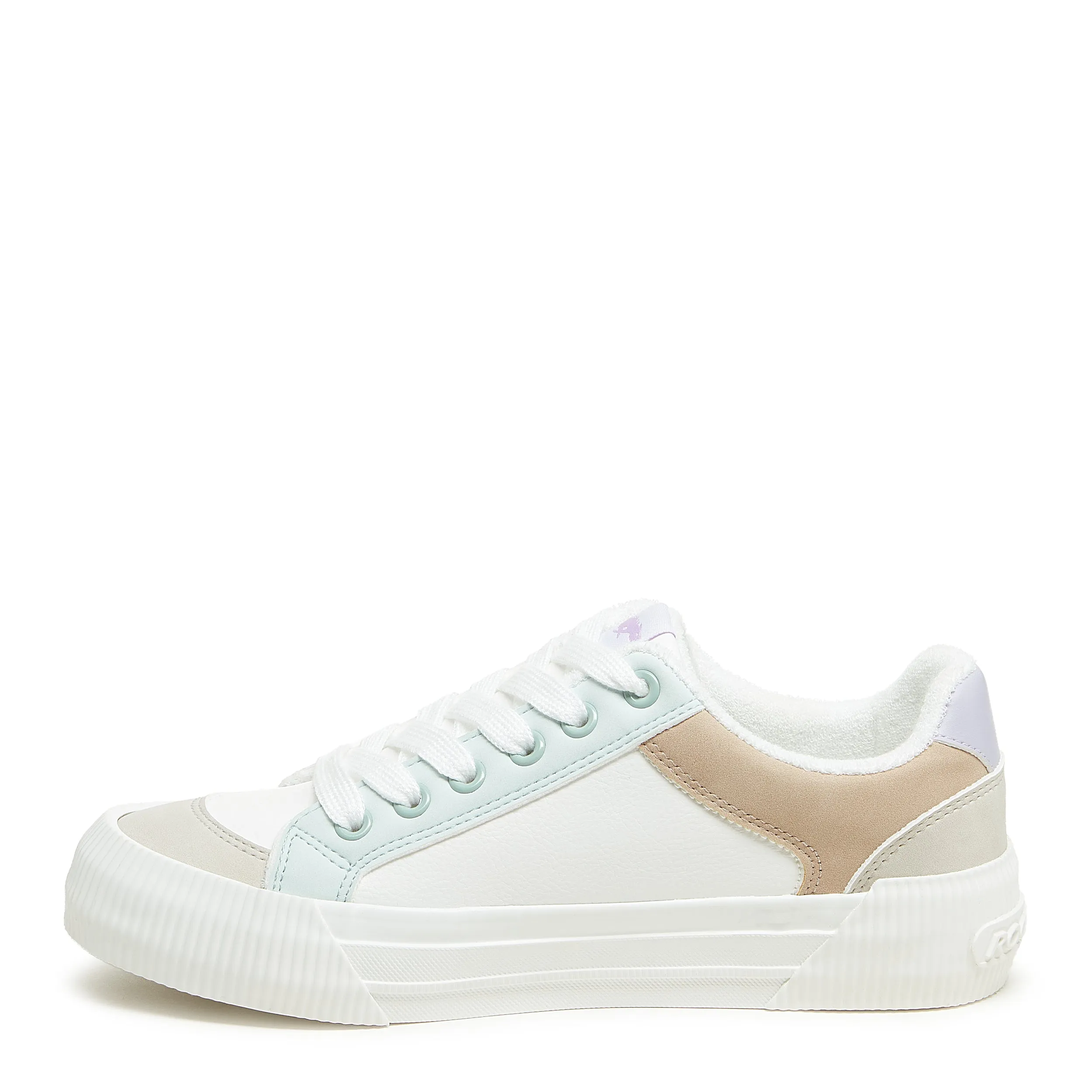 Cheery White Colour Block Trainers