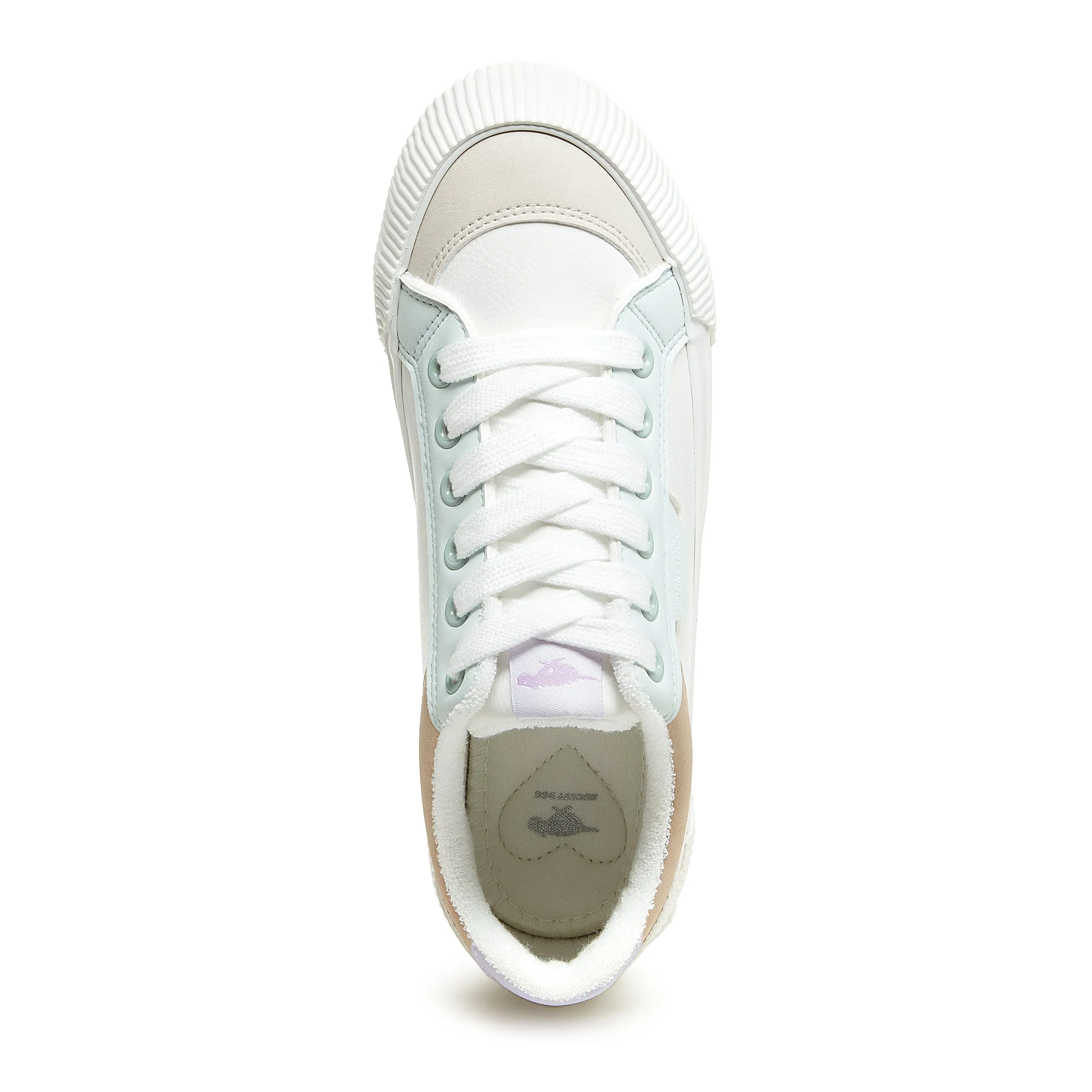 Cheery White Colour Block Trainers