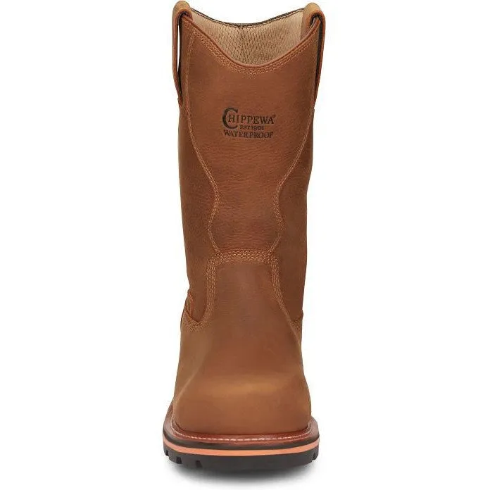 Chippewa Men's Thunderstruck 11" WP Nano Comp Toe Work Boot -Tan- TH1041