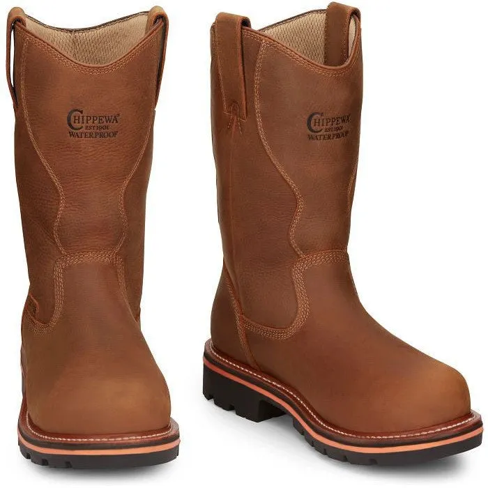 Chippewa Men's Thunderstruck 11" WP Nano Comp Toe Work Boot -Tan- TH1041