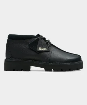 Clarks Desert Trek Hiker in Black Leather