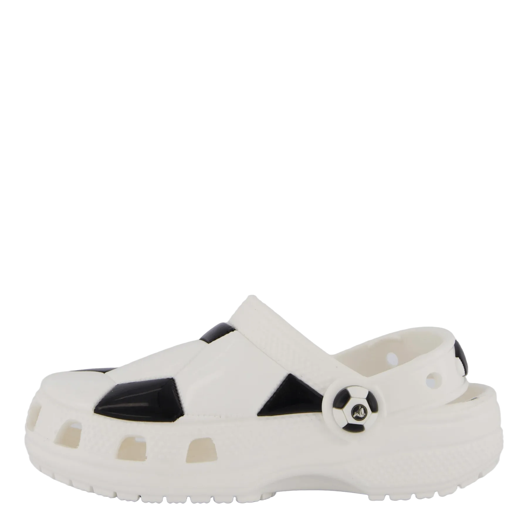 Classic Soccer Ball Clog T White/black