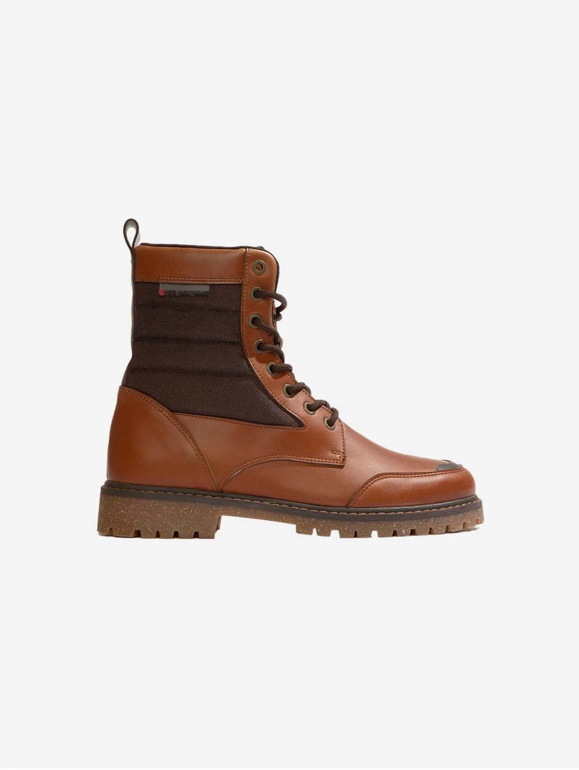 Coco Unisex Vegan Corn Leather High Top Boots | Chocolate