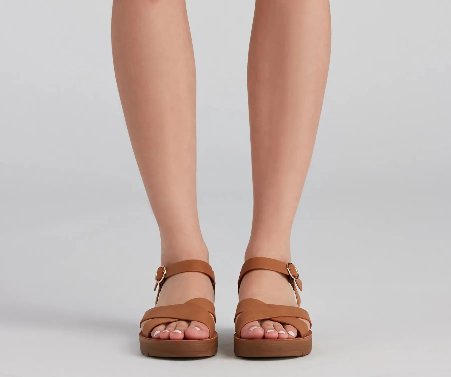 Comfort Level Criss-Cross Sandals