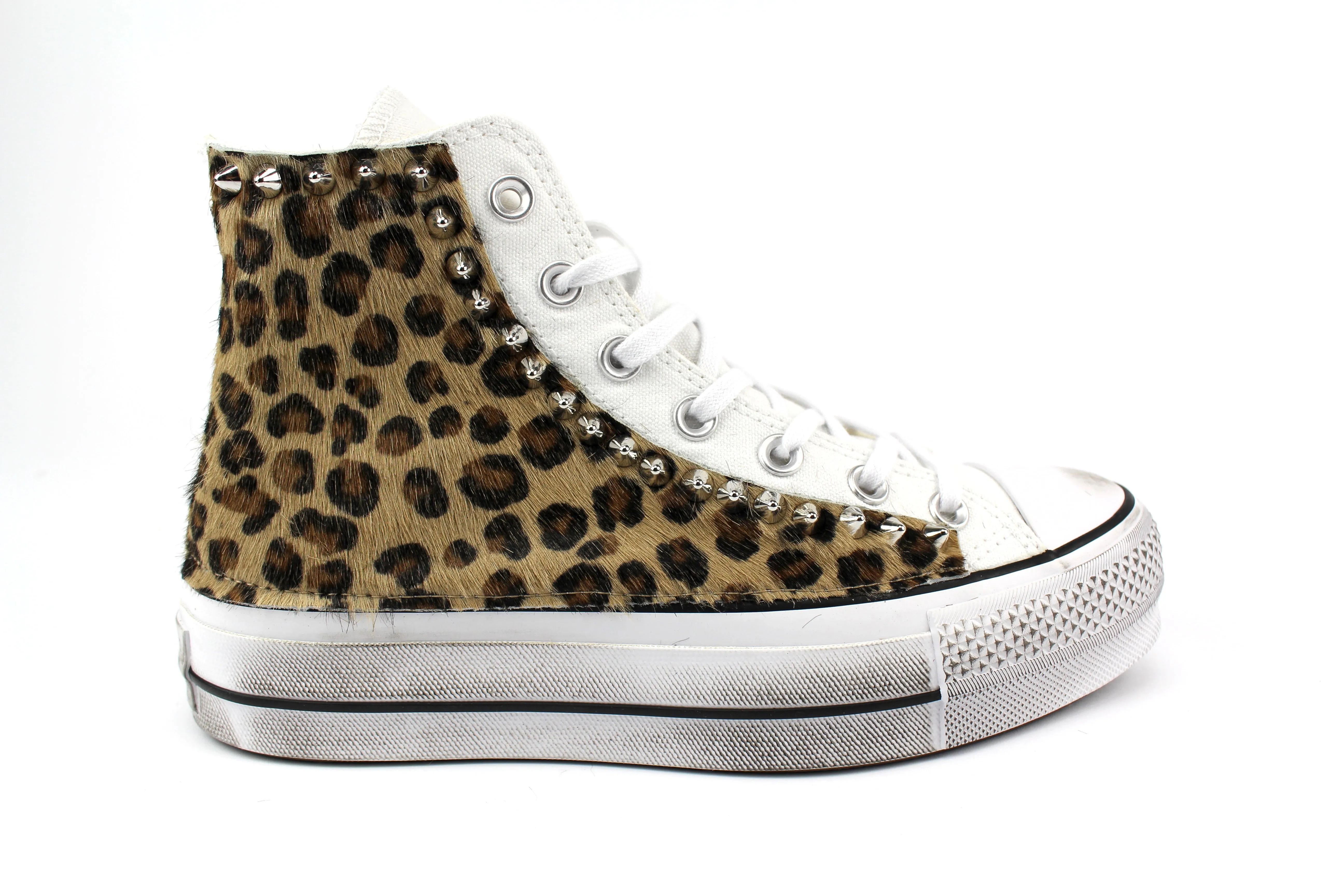 Converse All Star White Platform Maculate & Borchie