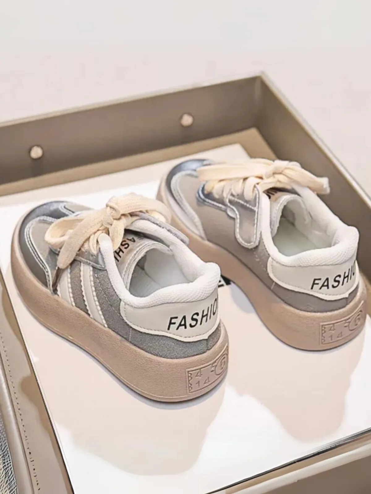 Cool Kids Metallic Platform Sneakers By Liv and Mia