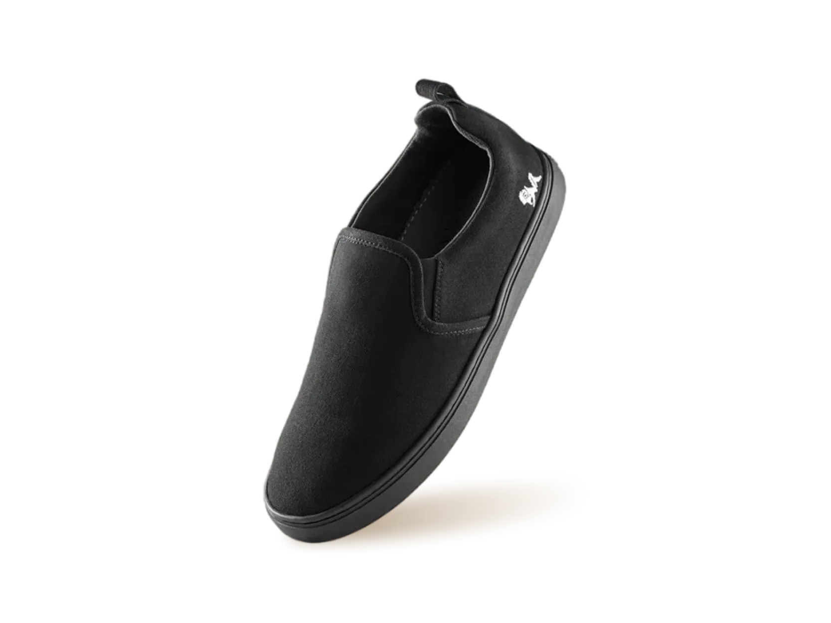 Cotton Slip Ons : Coal Black