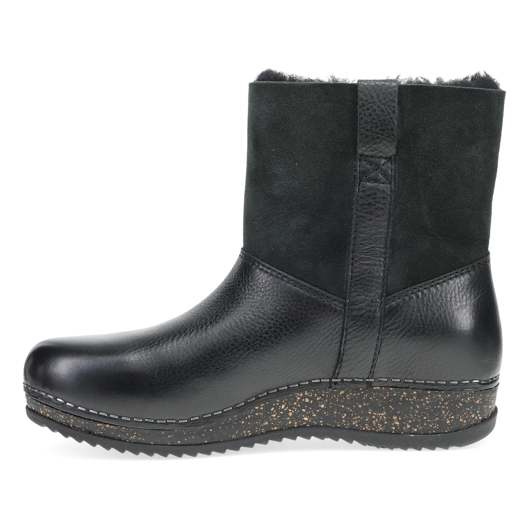 Dansko Women's McKenzie Boots - Black Waxy Milled