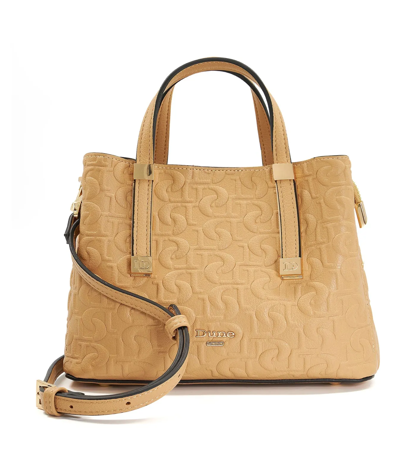 Dinkiedorrie Top Handle Bag Camel-Synthetic