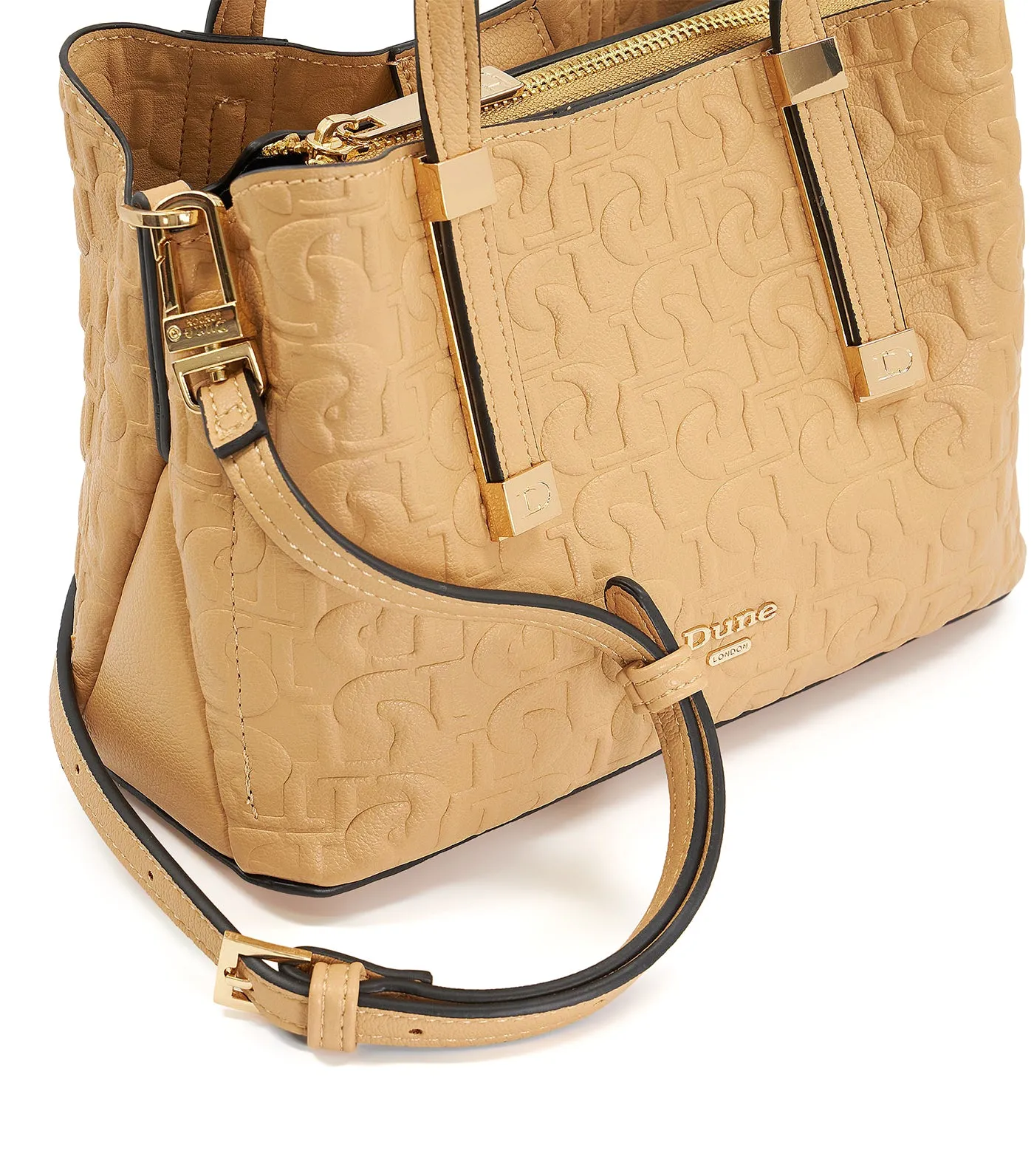 Dinkiedorrie Top Handle Bag Camel-Synthetic