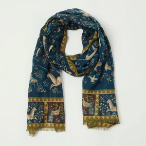 Drake's 'Unicorn' Wool/Silk Scarf - Navy