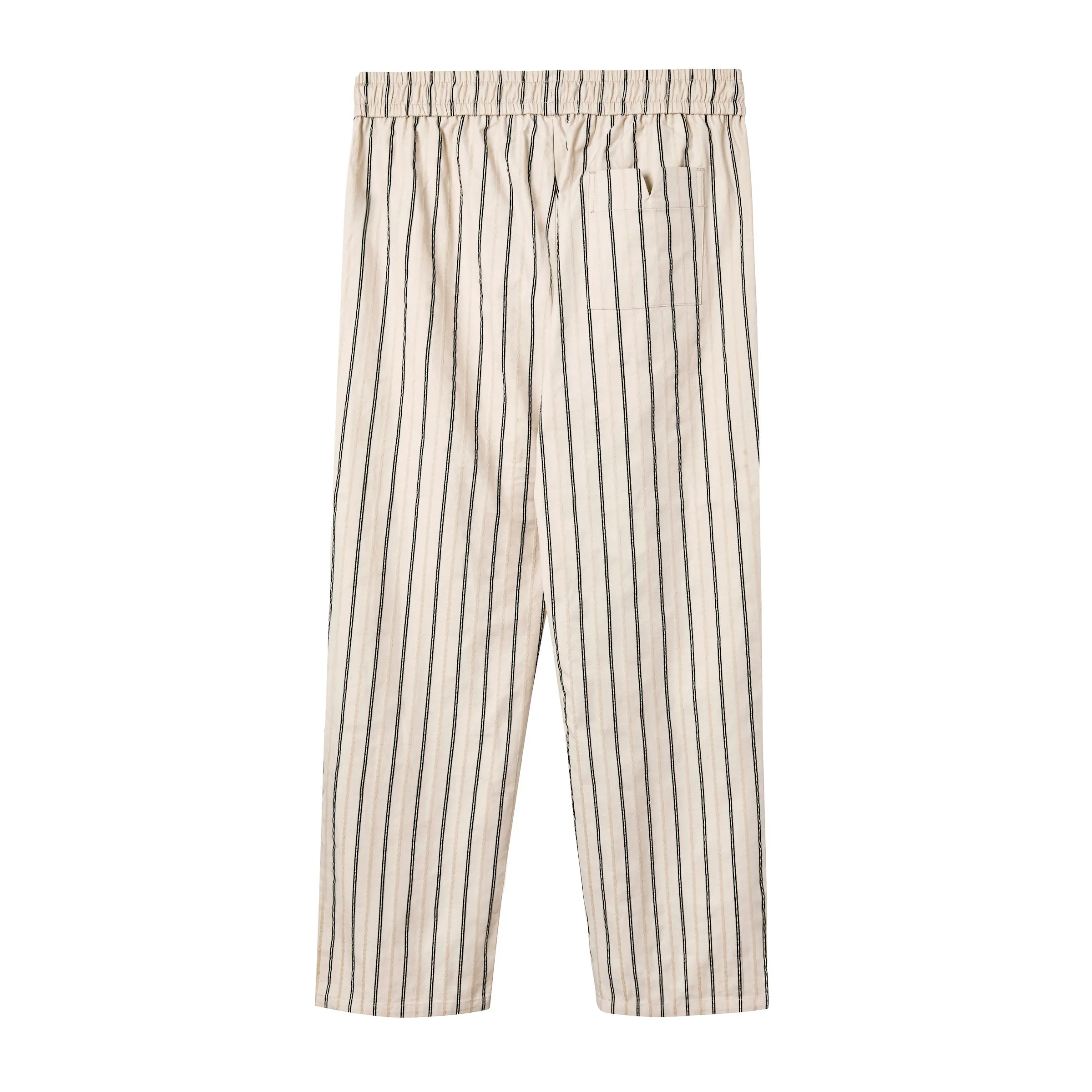 Easy-Going Pants (Beige Jacquard Stripe)