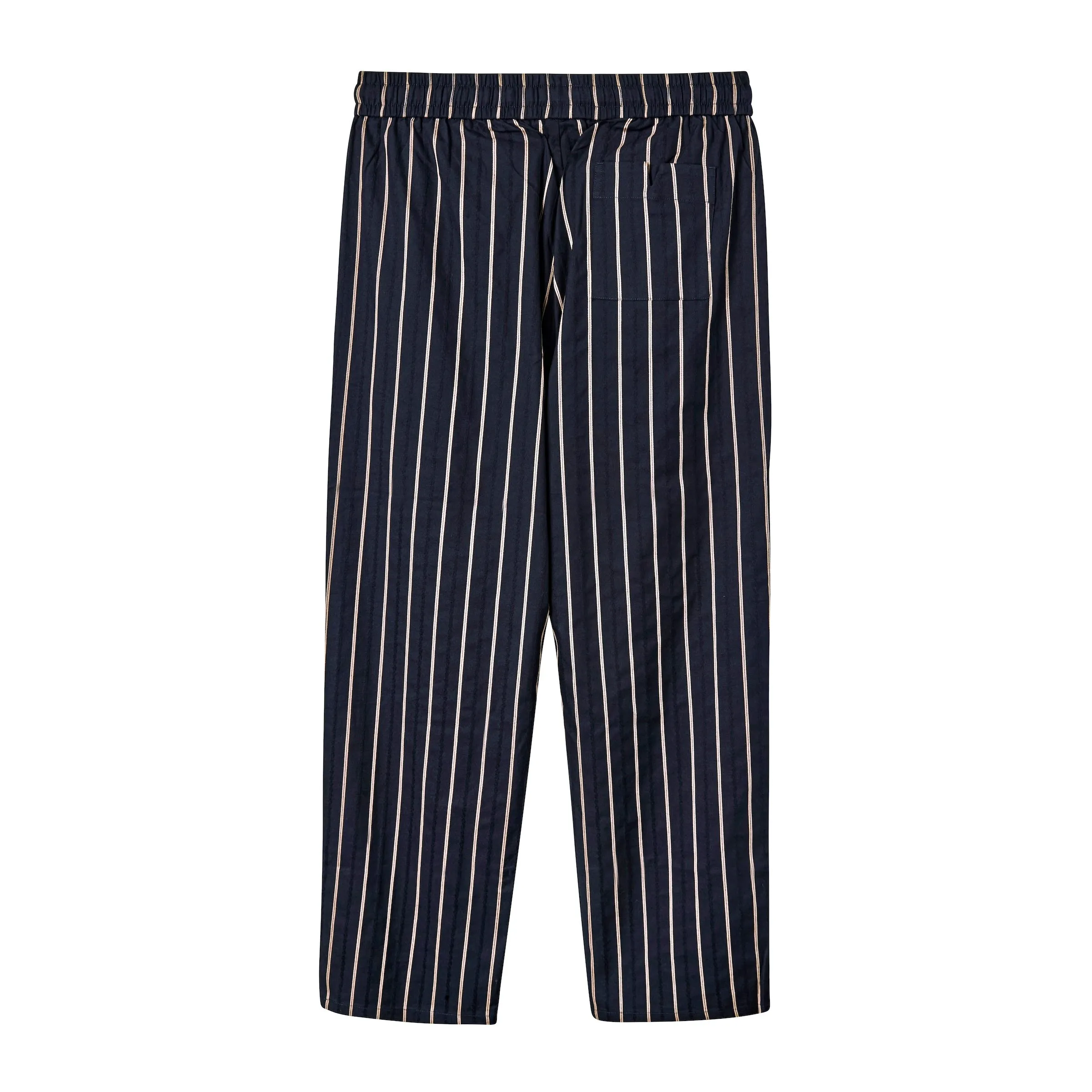 Easy-Going Pants (Navy Jacquard Stripe)